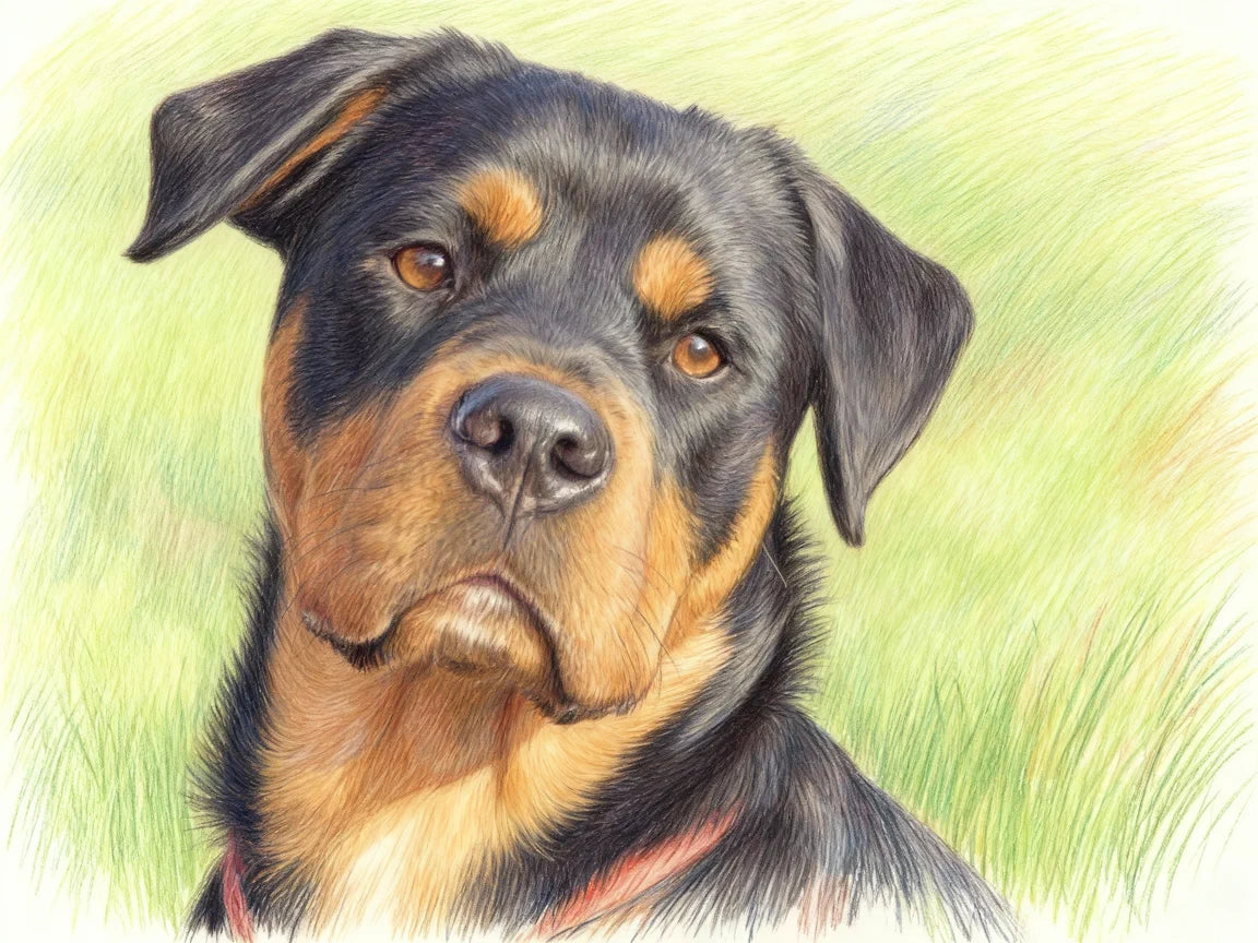 Ilustración Digital en Lápiz a Color